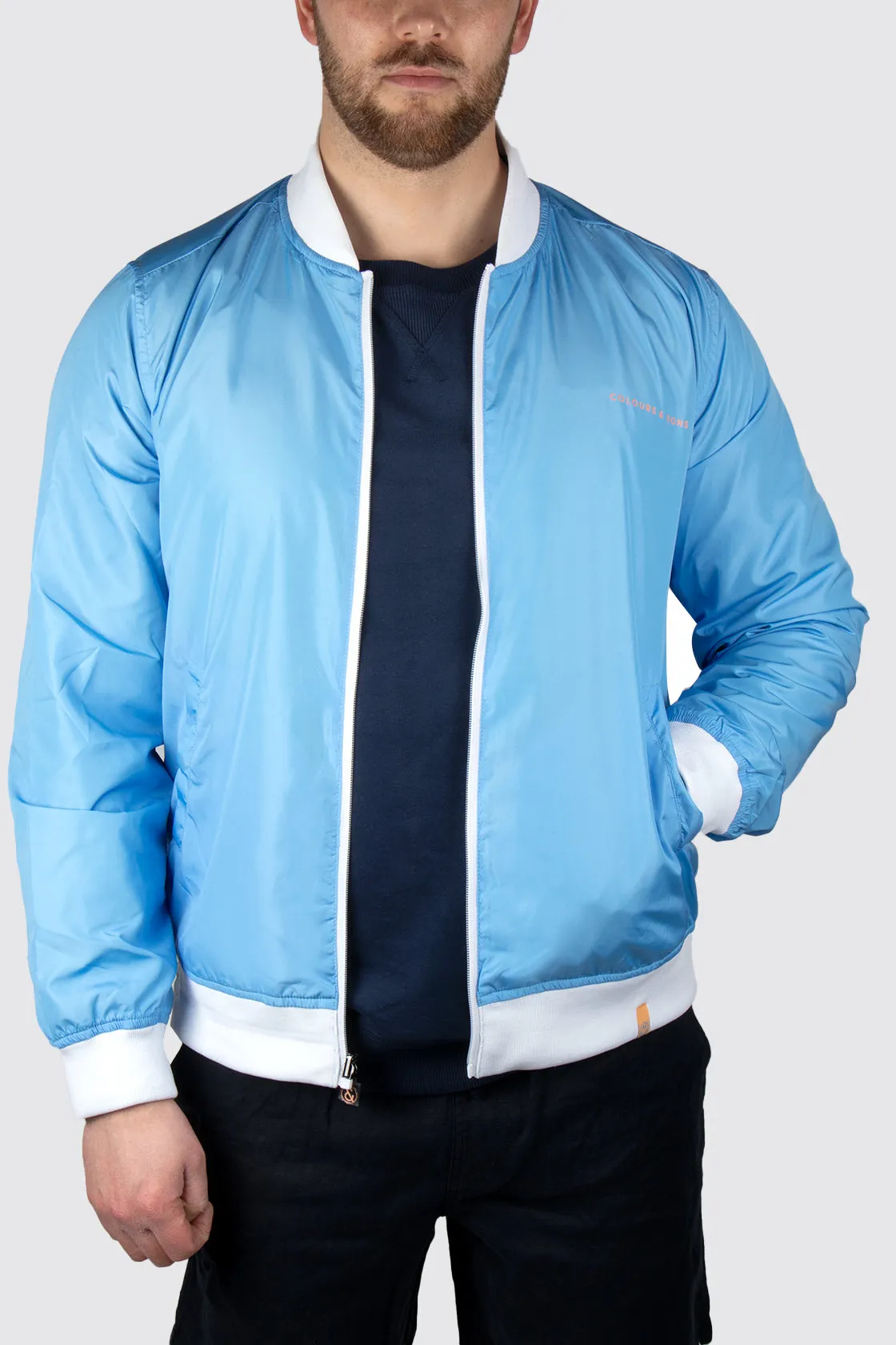 Colours & Sons Reversible Bomber Jacket Sky