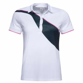 Cross Wave Ladies Golf Polo Shirt White