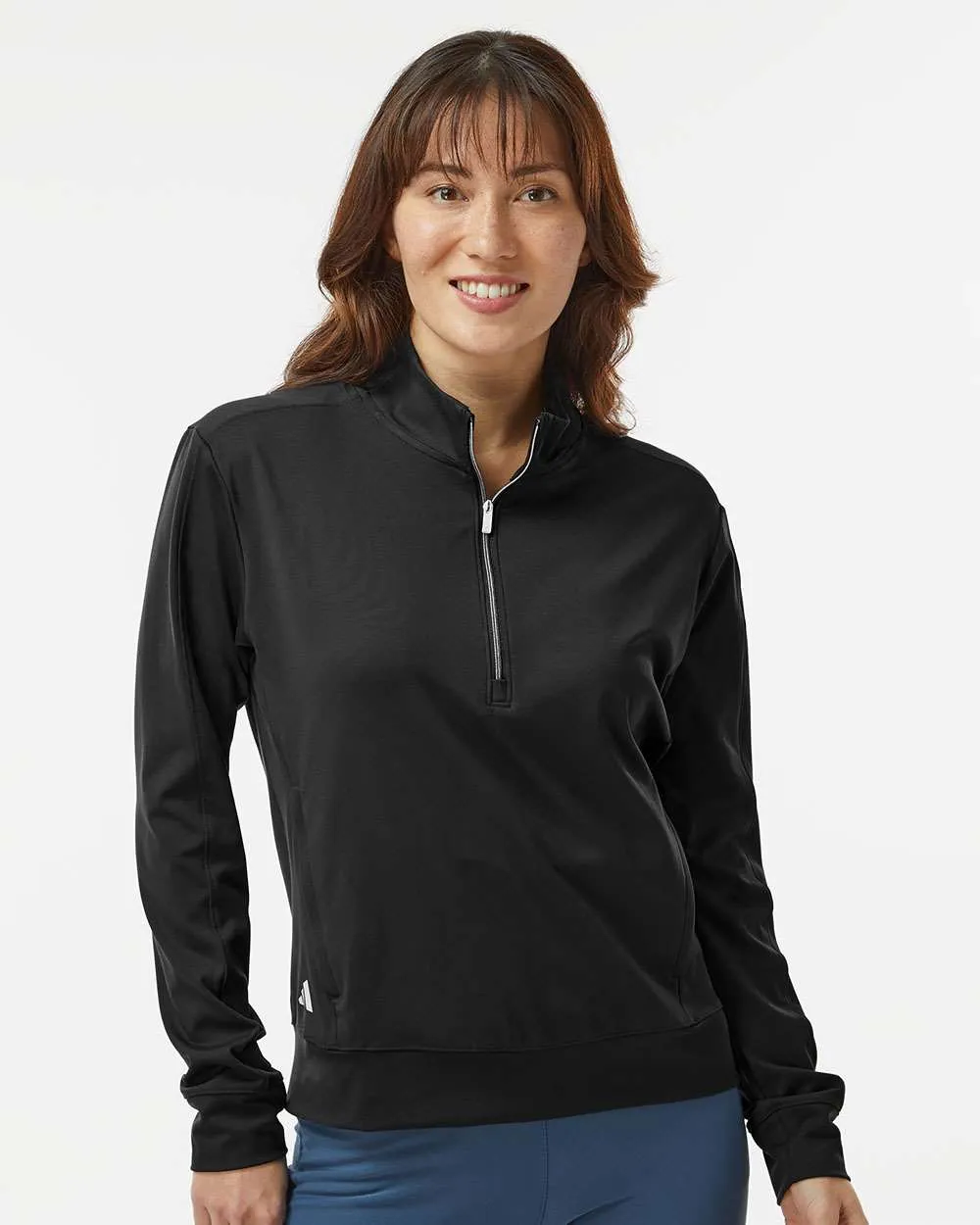 Custom Embroidery - Adidas - Women's Ultimate365 Textured Quarter-Zip Pullover - A1002