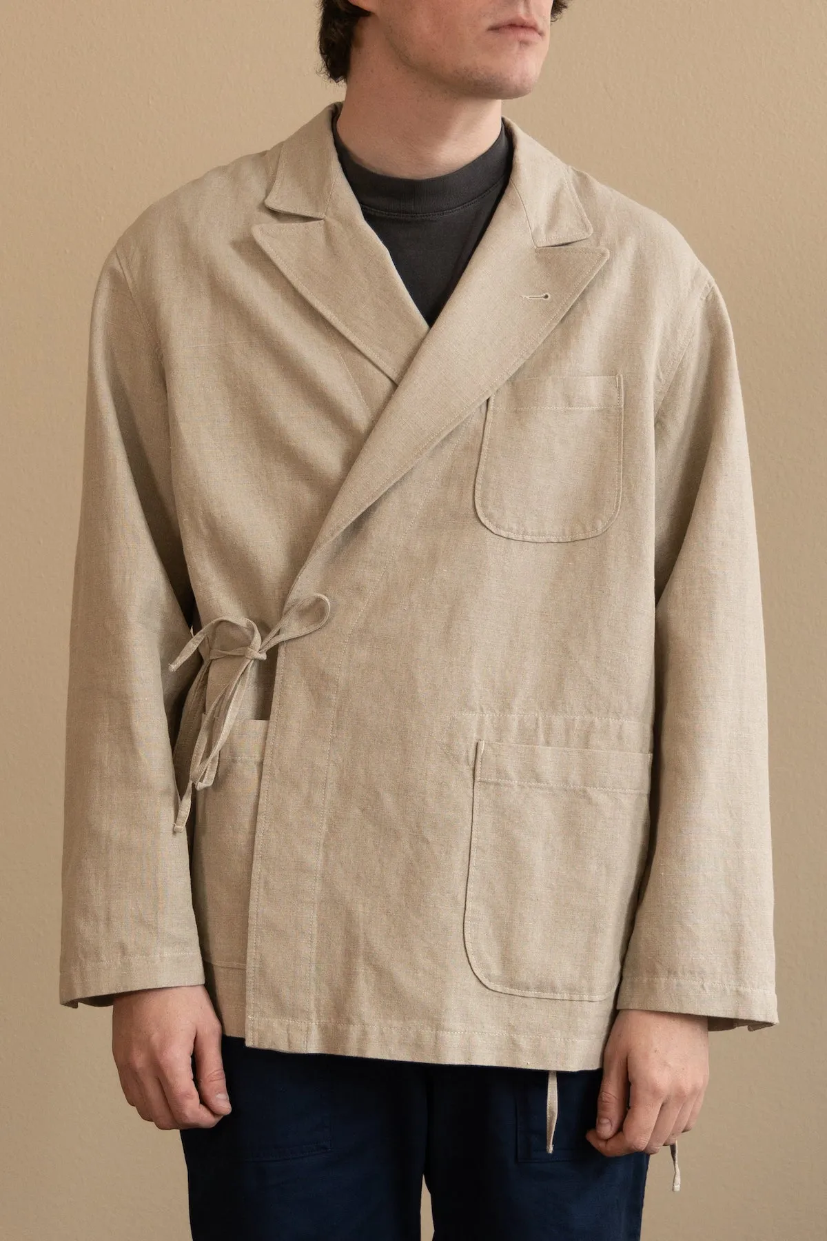 D Sum Jacket - Natural Linen Cotton