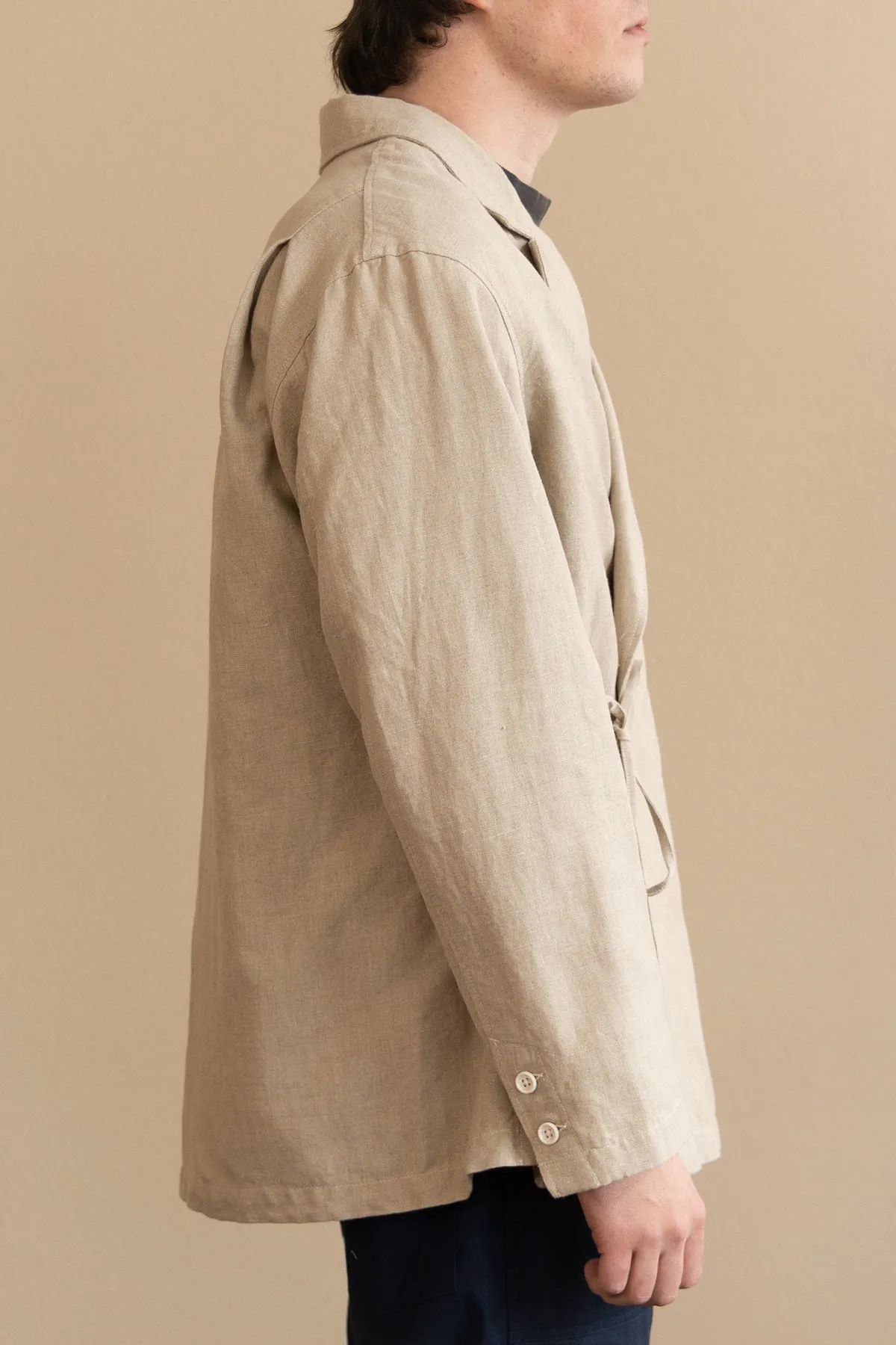 D Sum Jacket - Natural Linen Cotton