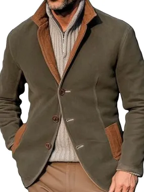 Daily Stand Up Collar Single Breasted Long Sleeve Jacket