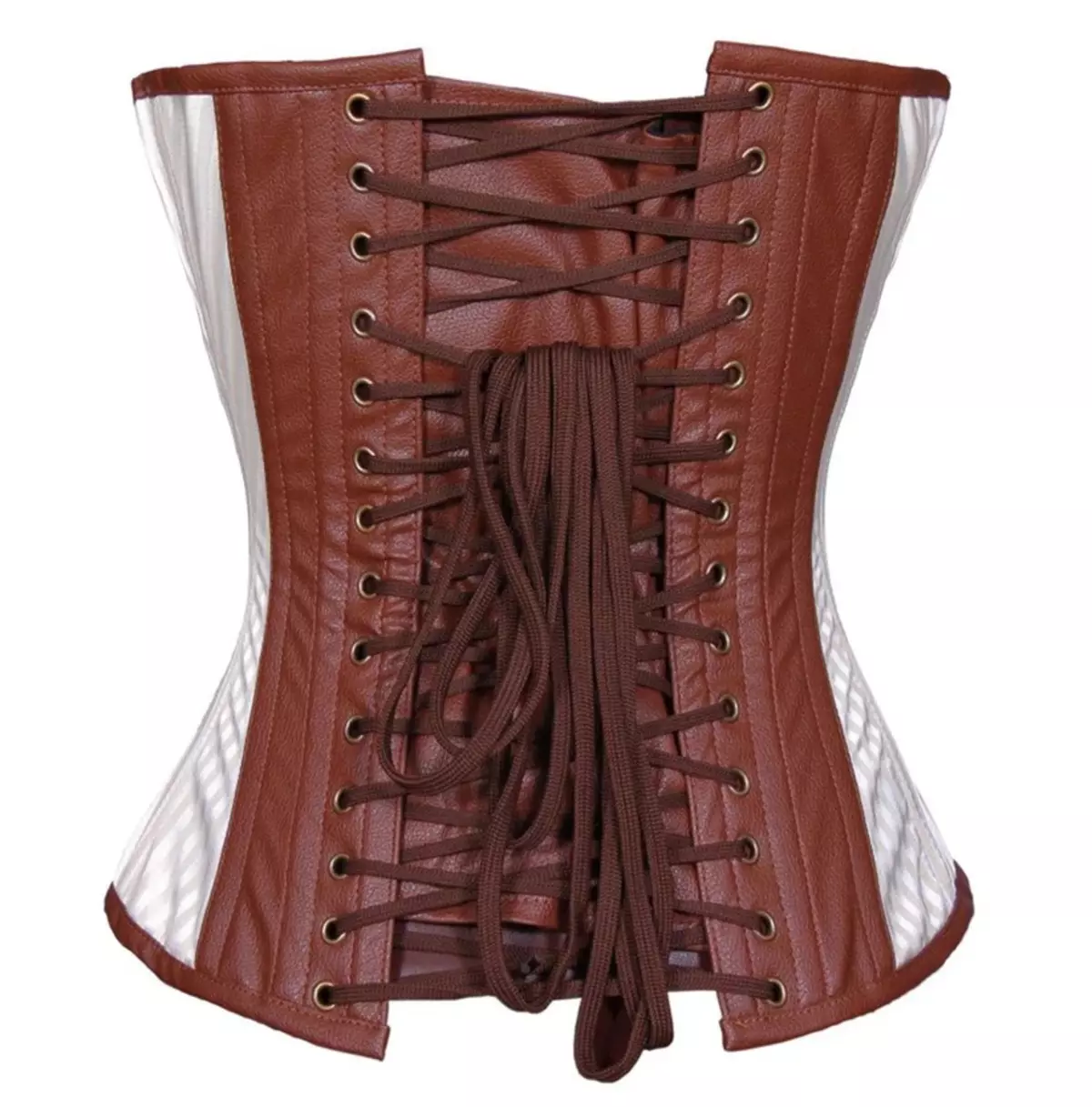 Daring Diva: Bold Overbust Corset With PU Leather & Sleek Steel Structure