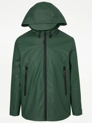 Dark Green Shower Resistant Jacket | Kids | George at ASDA