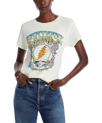 Daydreamer Grateful Dead Womens Crewneck Printed Graphic T-Shirt