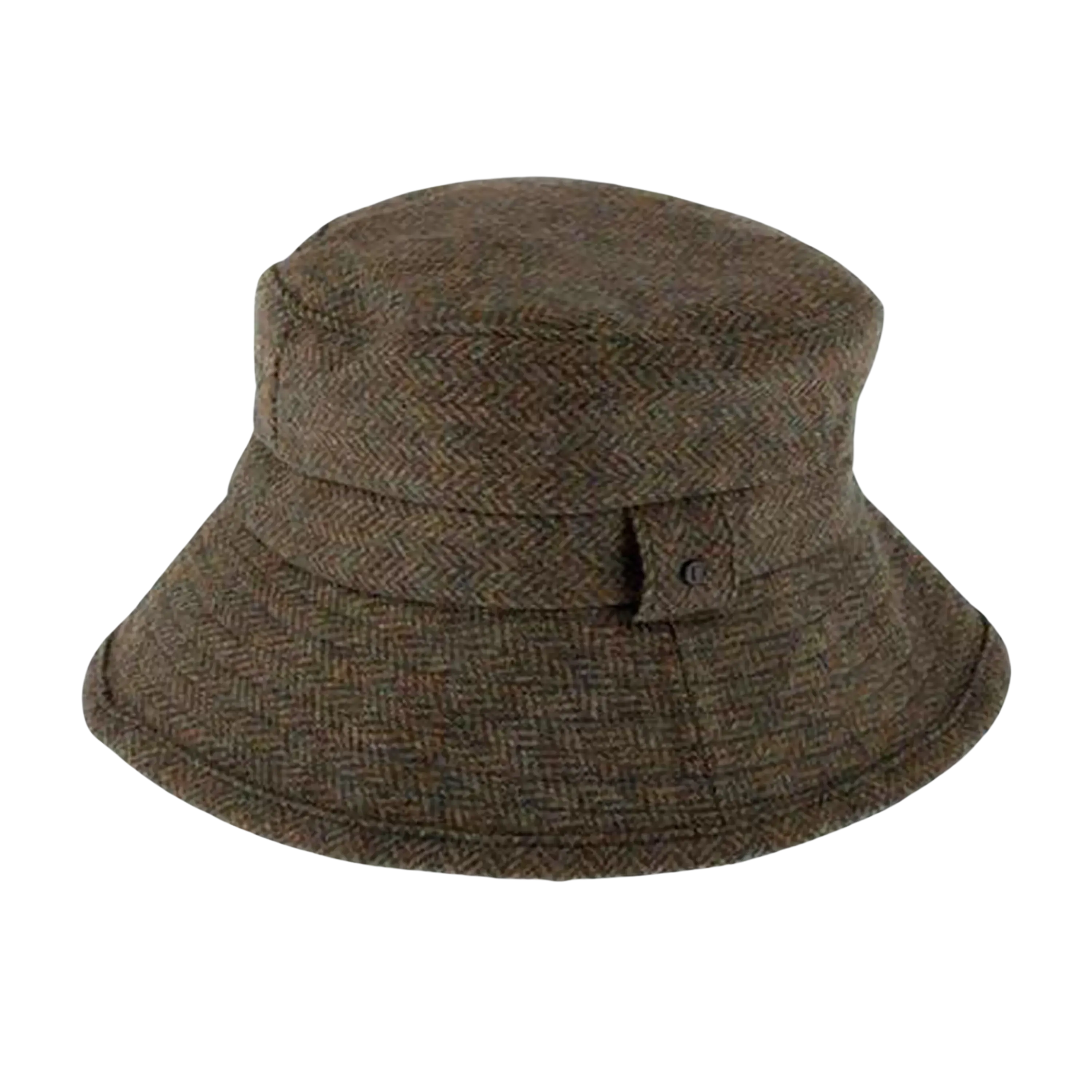 Dents Abraham Moon Herringbone Bucket Hat