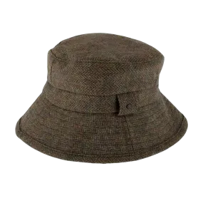 Dents Abraham Moon Herringbone Bucket Hat