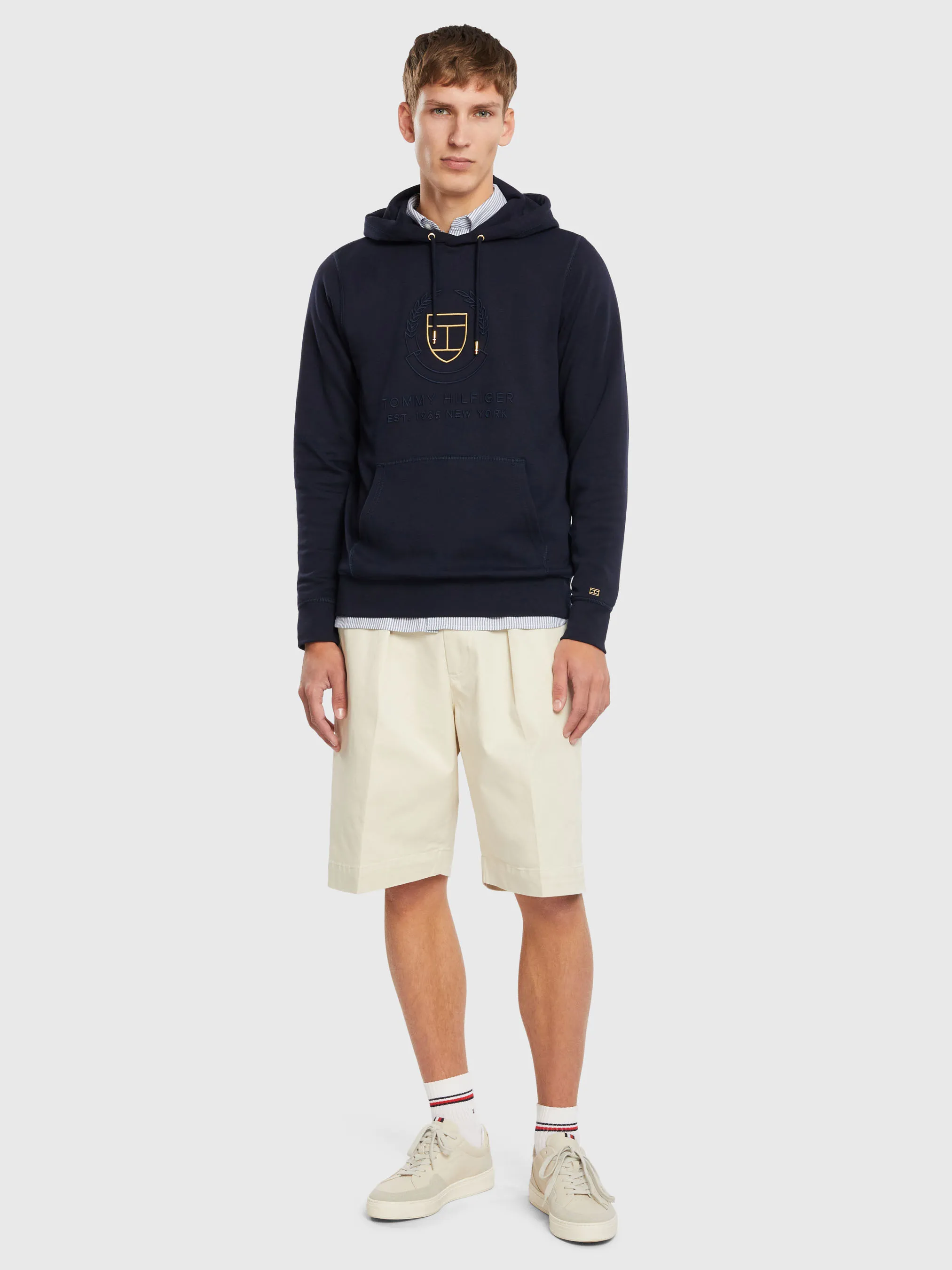 Diwali Tonal Crest Hoodie |Sweatshirts & Hoodies | Tommy Hilfiger