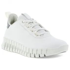 Ecco  Womens Gruuv W White/Light Grey Lace-Up Trainers 218203-60718