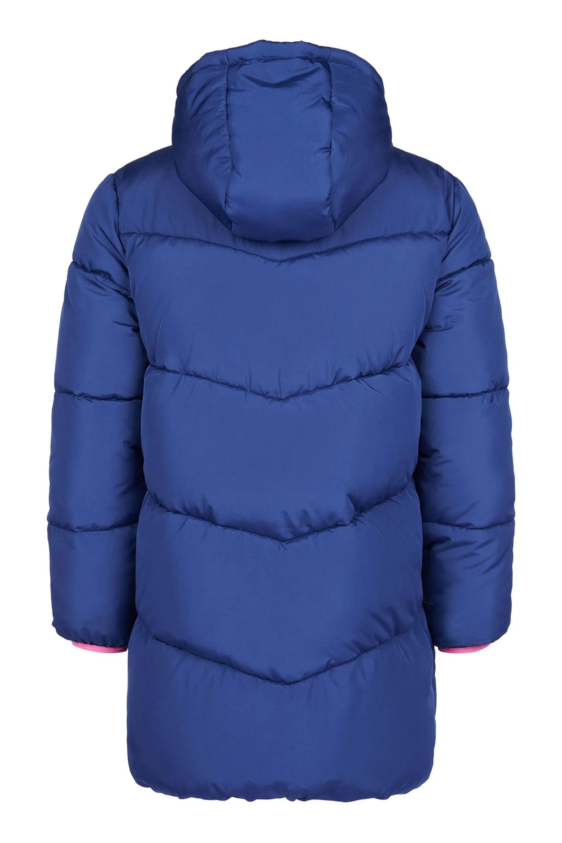 ELLE Blue Longline Puffa Coat