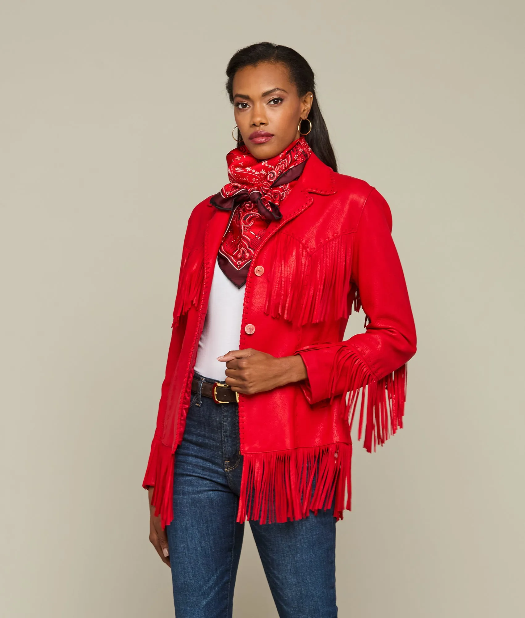 Fringe Jacket :: Red