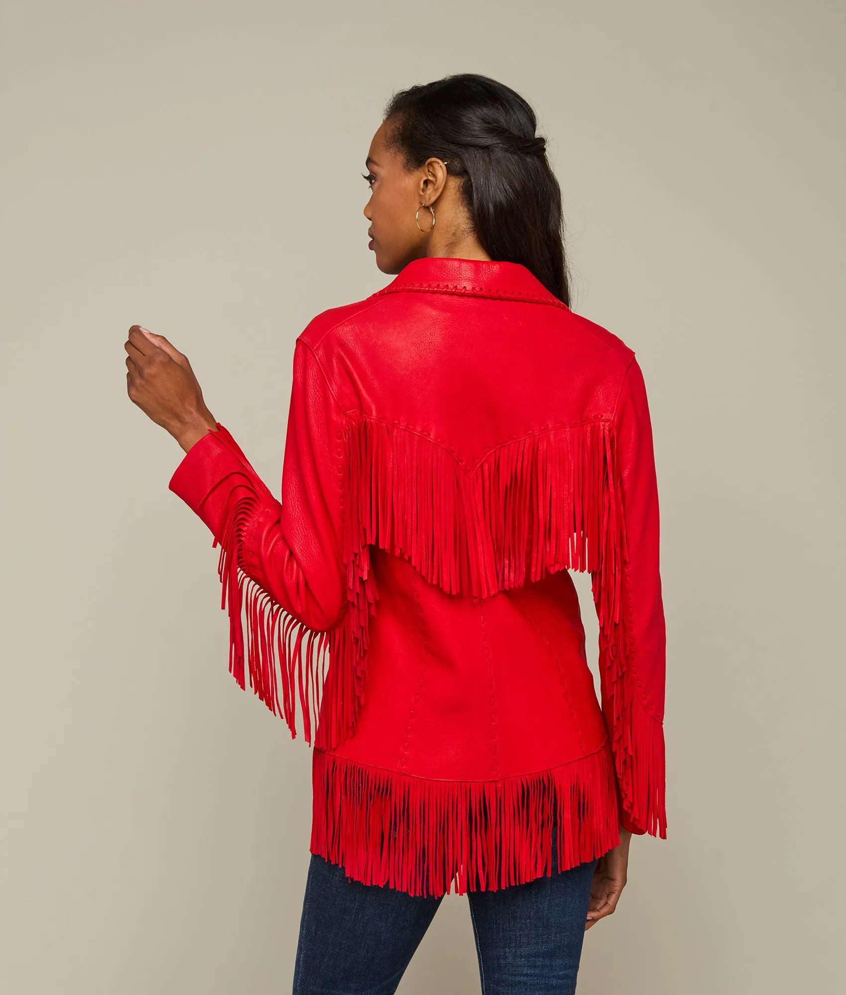 Fringe Jacket :: Red