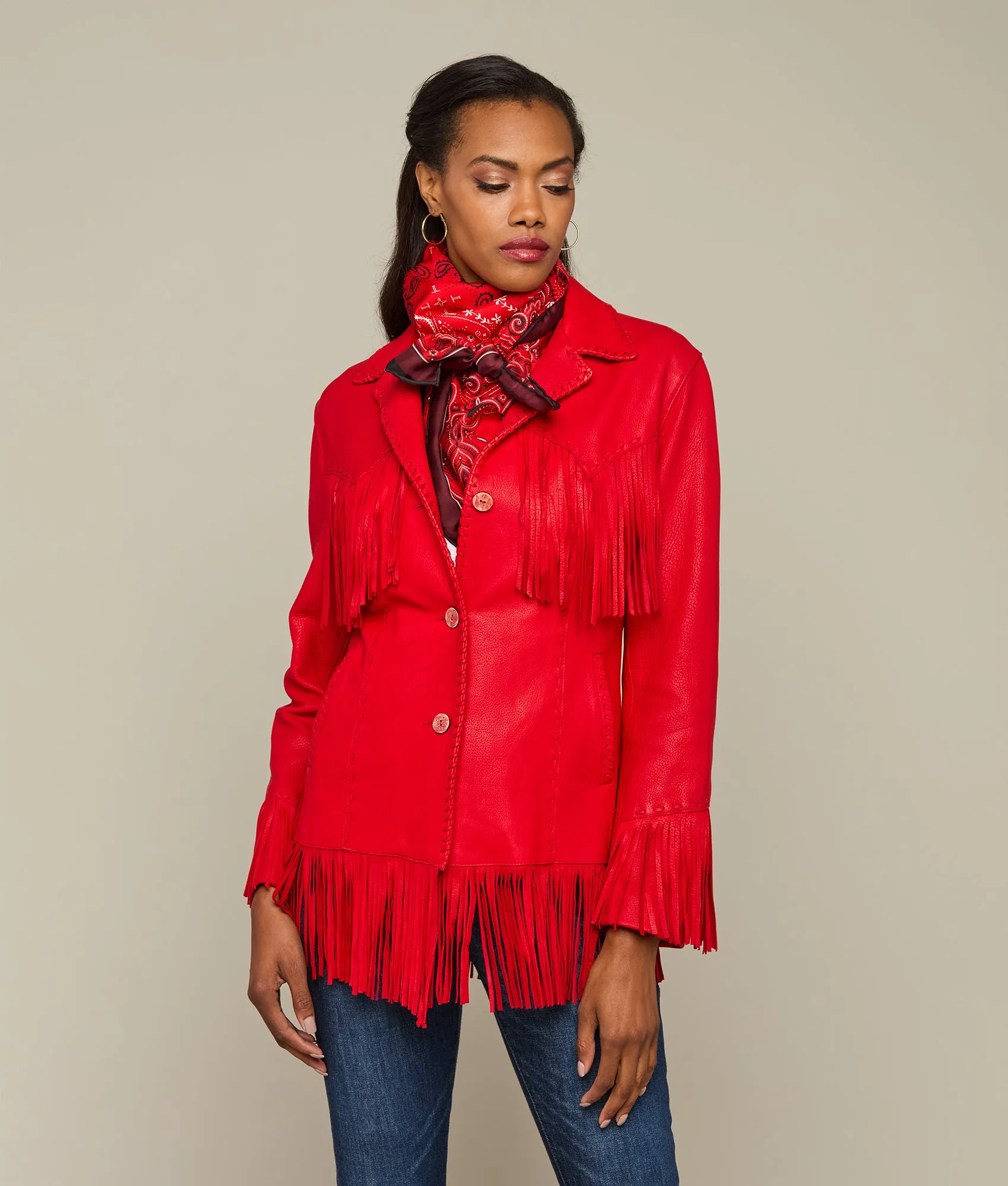 Fringe Jacket :: Red