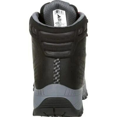 Georgia Men's Eagle Trail Waterproof Hiker Boot in Black Charcoal