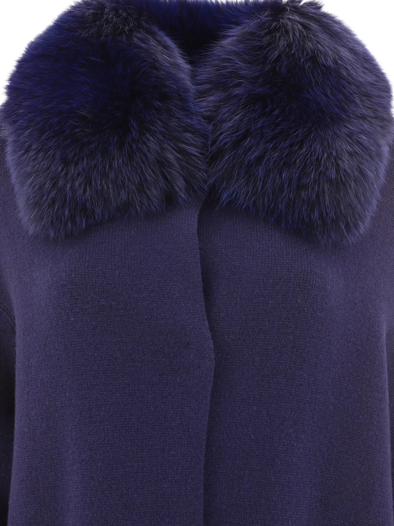 GIOVI Blue Wool and Cashmere Jacket for Women - FW23 Season Collection