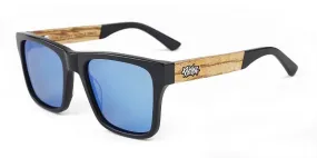 glasses Pitcha Maasai V - Black/Green Revo/Zebra Wood/Polarized