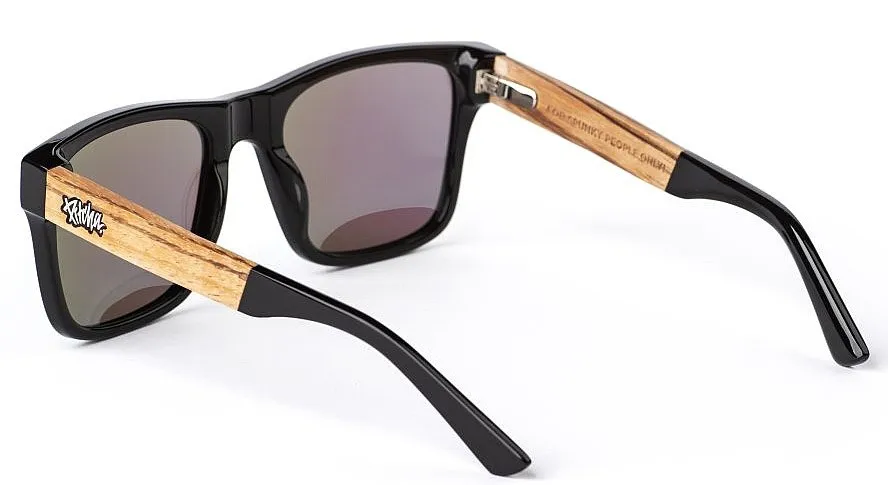 glasses Pitcha Maasai V - Black/Green Revo/Zebra Wood/Polarized