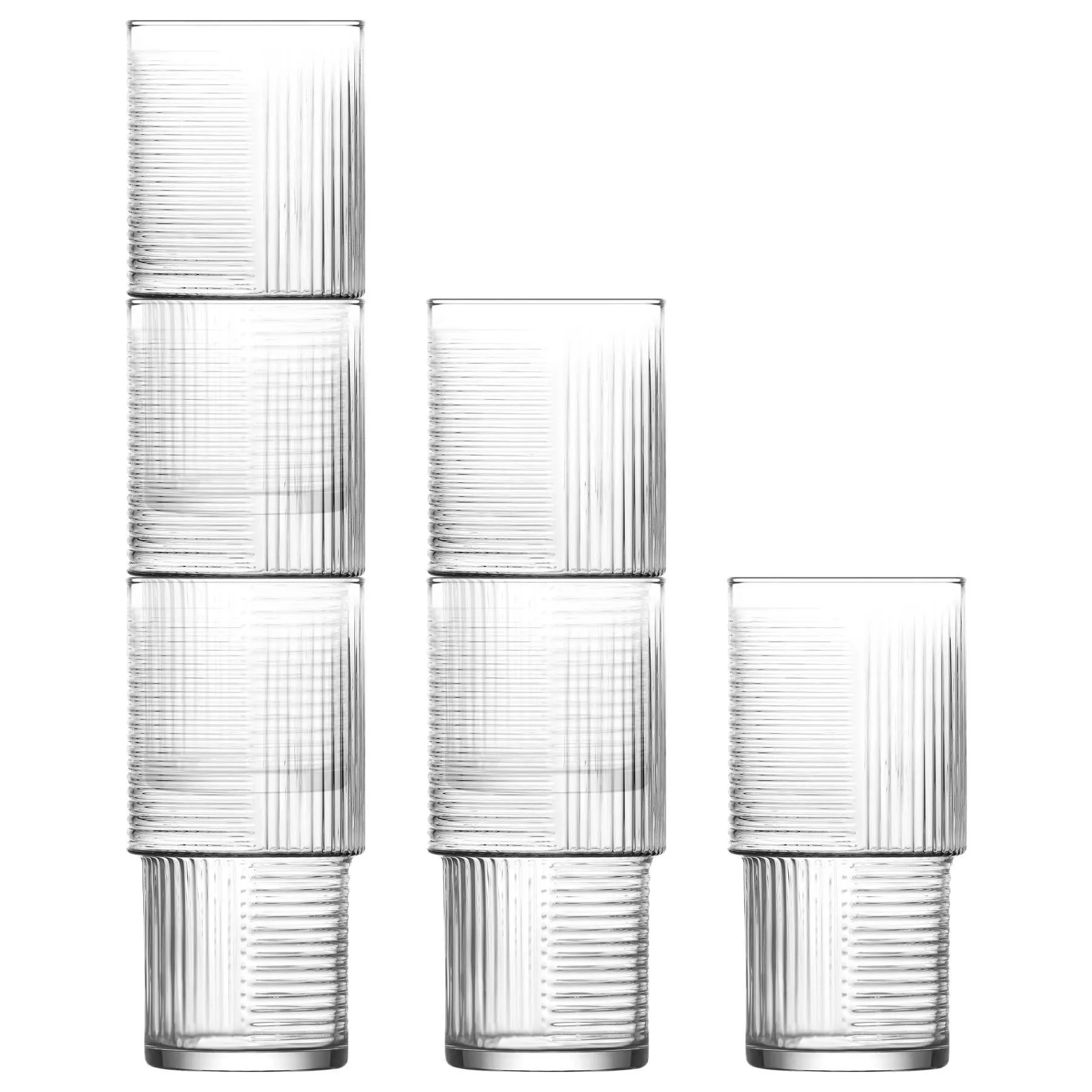 Glassware | Helen Stacking Highball Glasses - 400ml - Pack of 12 | LAV