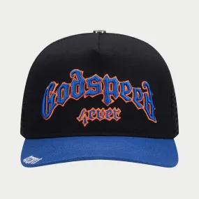 GS FOREVER TRUCKER HAT BLACK/BLUE/ORANGE