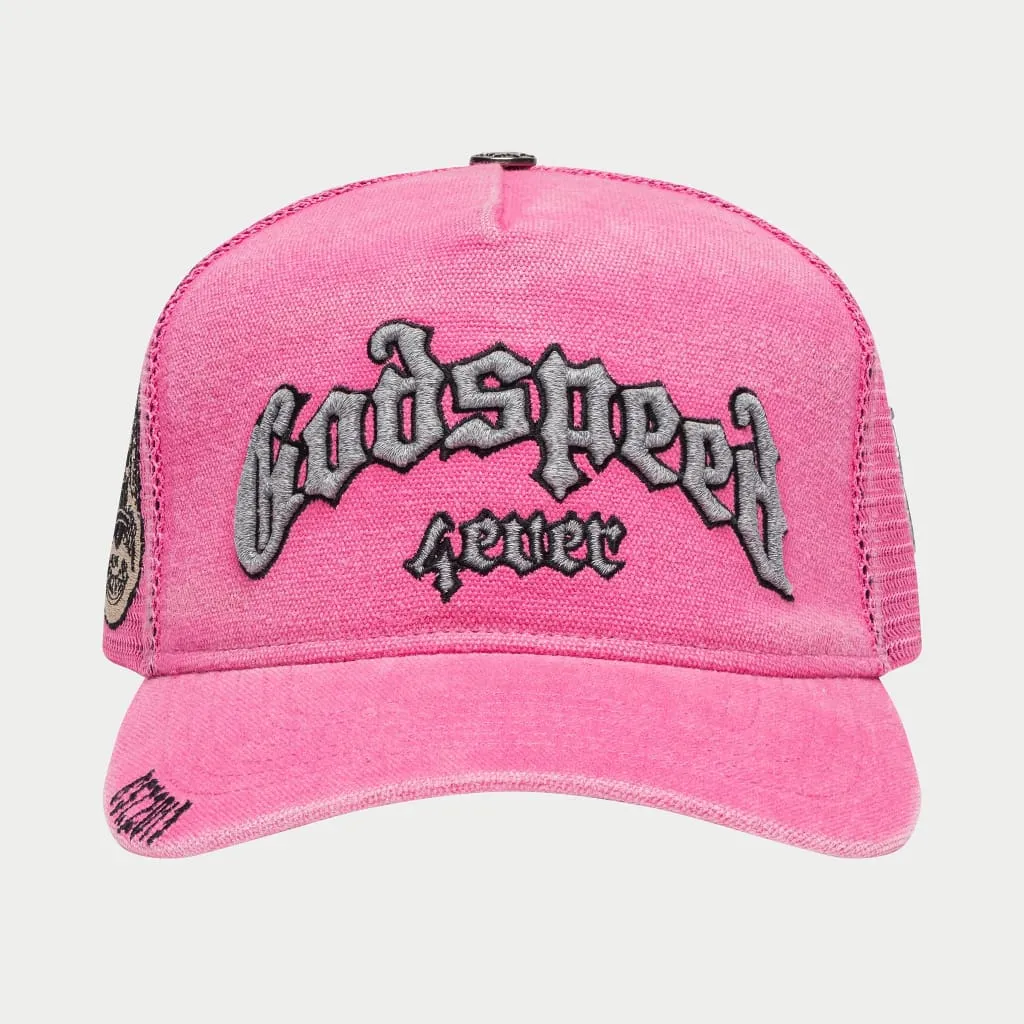 GS Forever Trucker Hat (Fuchsia Washed)