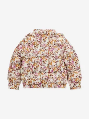 Guess Girls Floral Padded Jacket in Multicolour