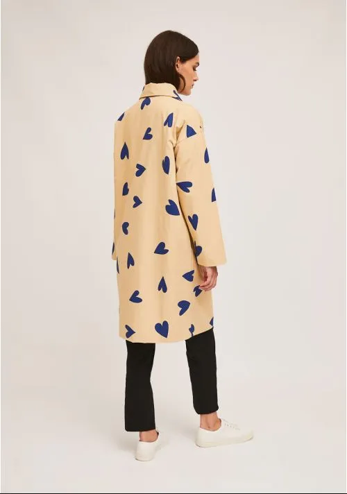 Heart Print Rain Coat