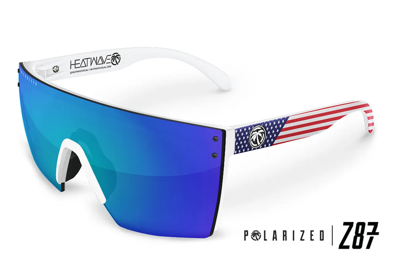 Heatwave | Lazer Face Z87 Glasses | White USA Frame