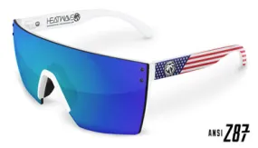 Heatwave | Lazer Face Z87 Glasses | White USA Frame