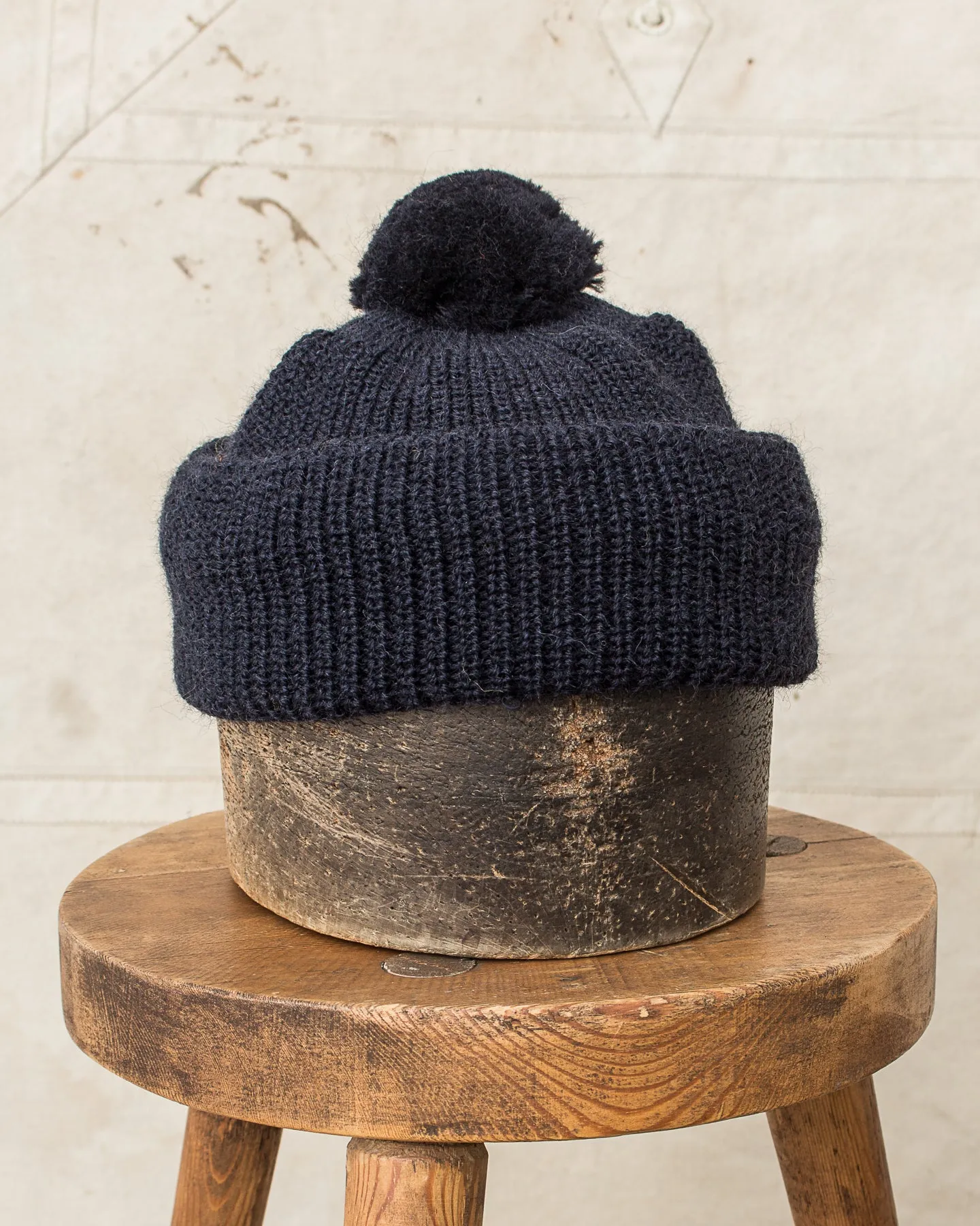 Heimat Mechanics Bobble Wool Hat Ink