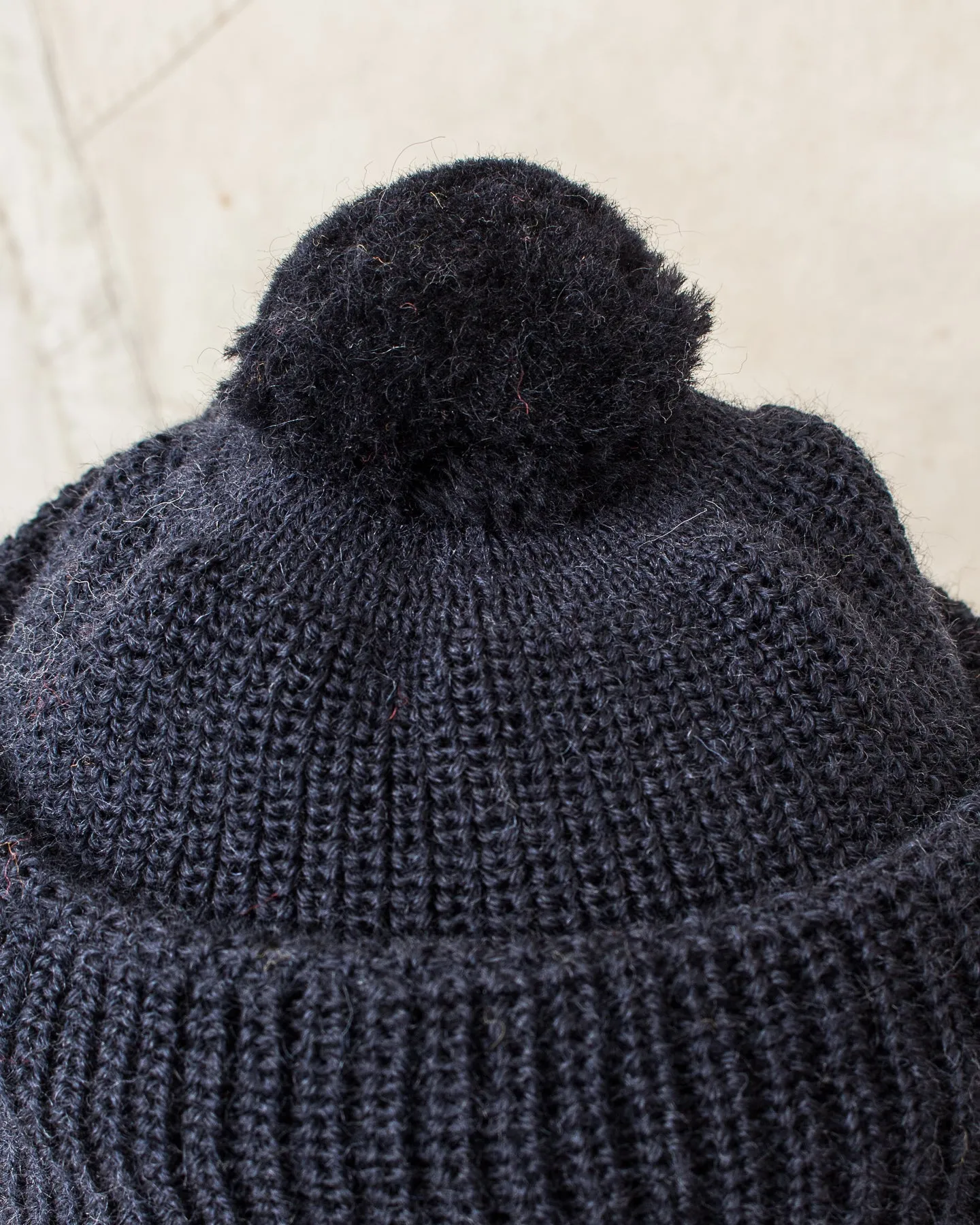 Heimat Mechanics Bobble Wool Hat Ink