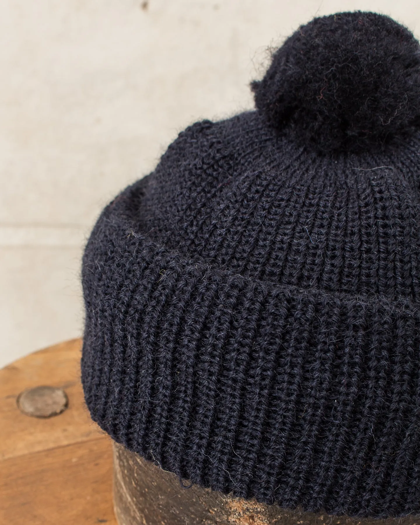 Heimat Mechanics Bobble Wool Hat Ink