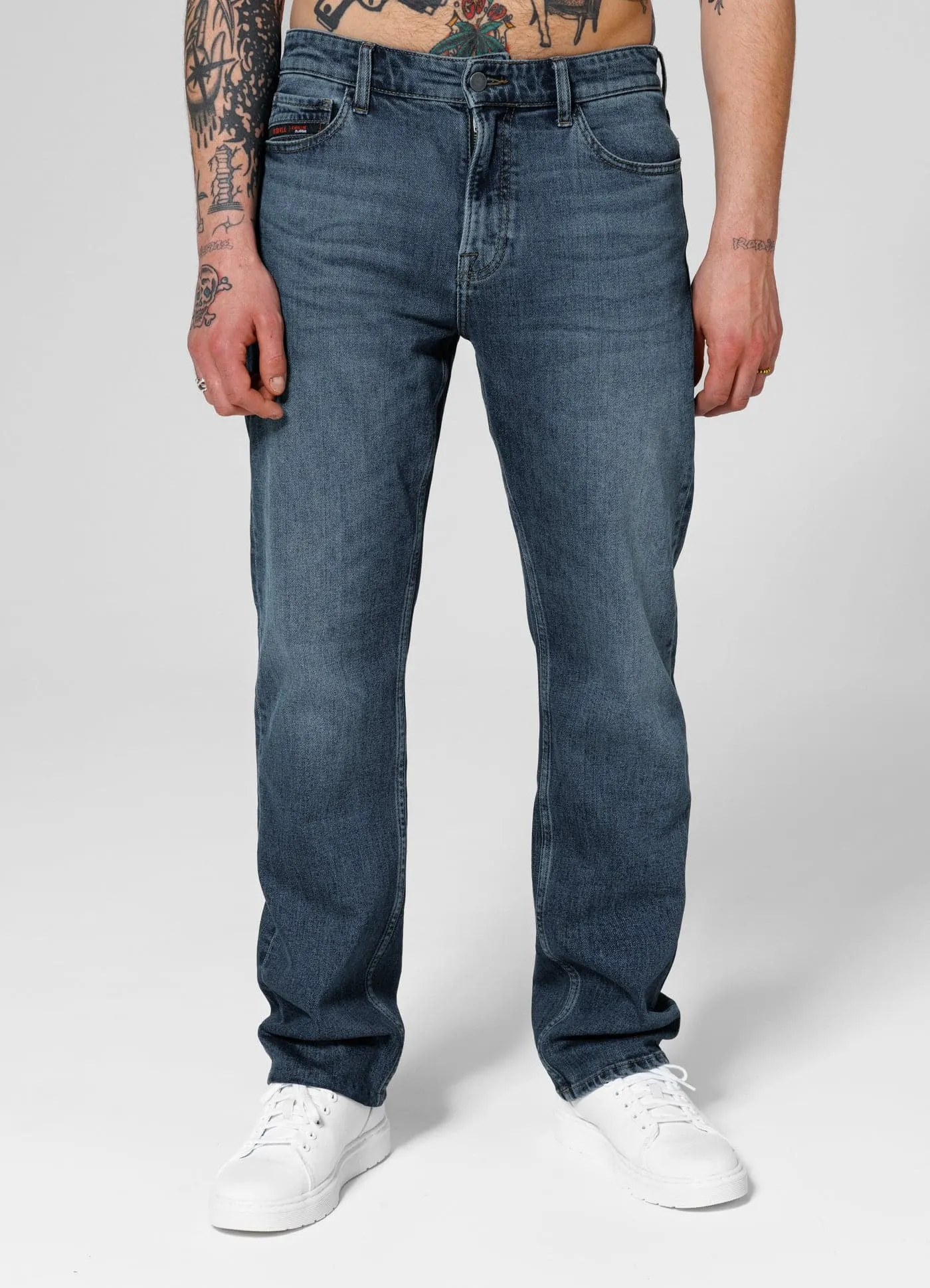 HIGHLANDER Long Medium Wash Jeans