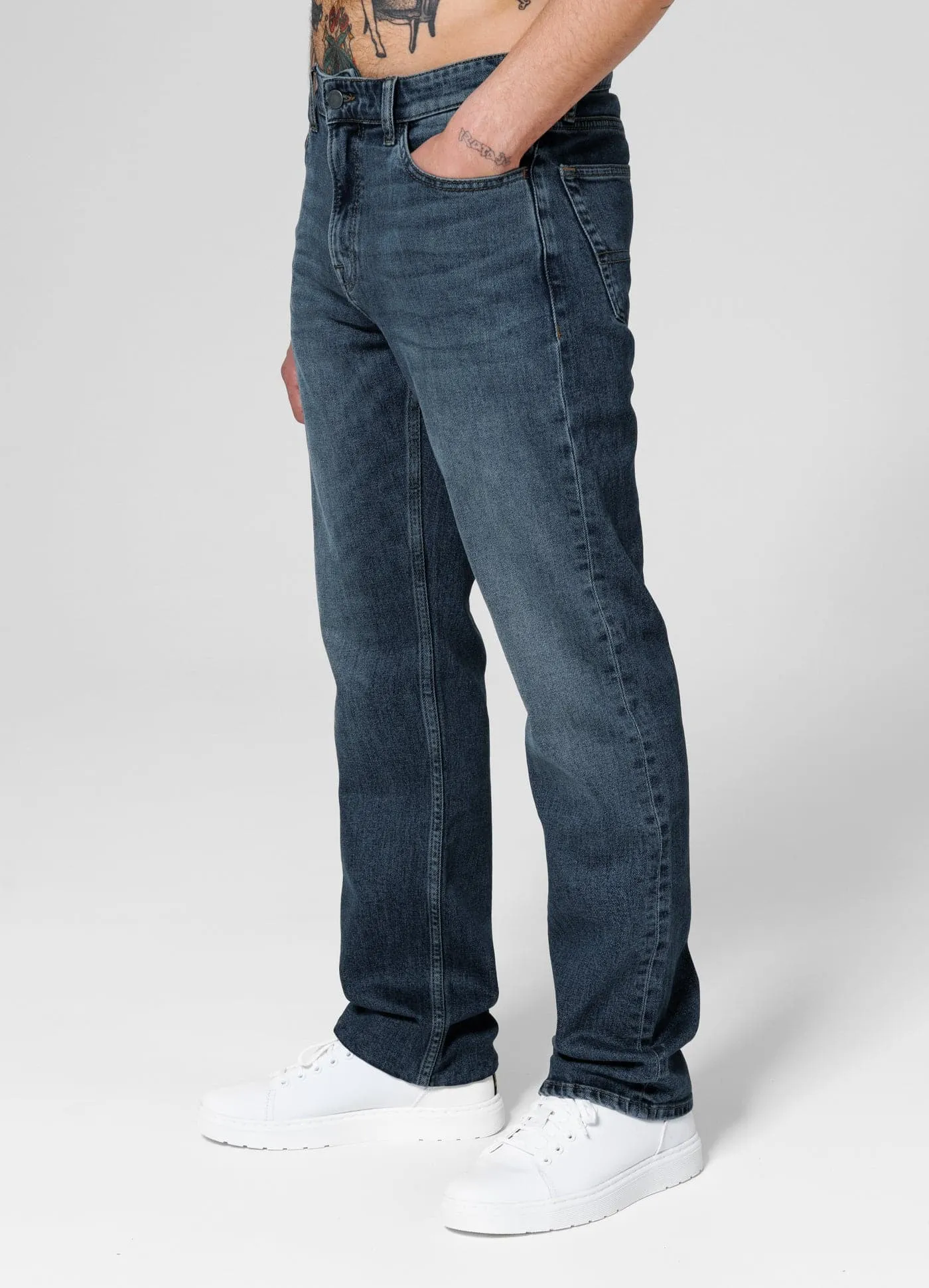 HIGHLANDER Long Medium Wash Jeans