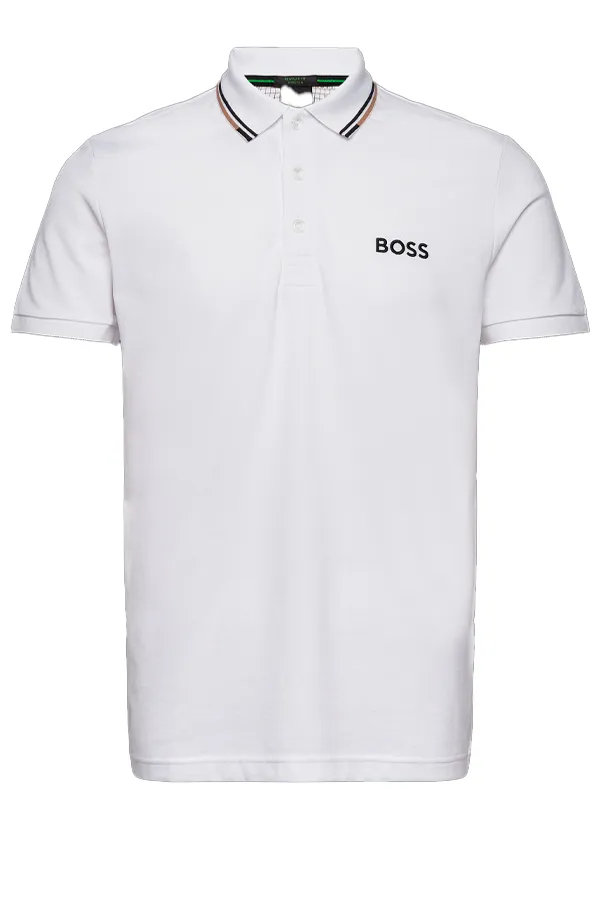 Hugo Boss Paddy Pro Contrast Polo White