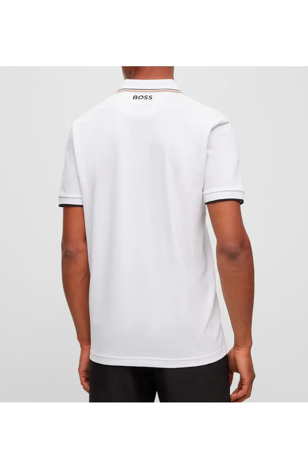 Hugo Boss Paddy Pro Contrast Polo White