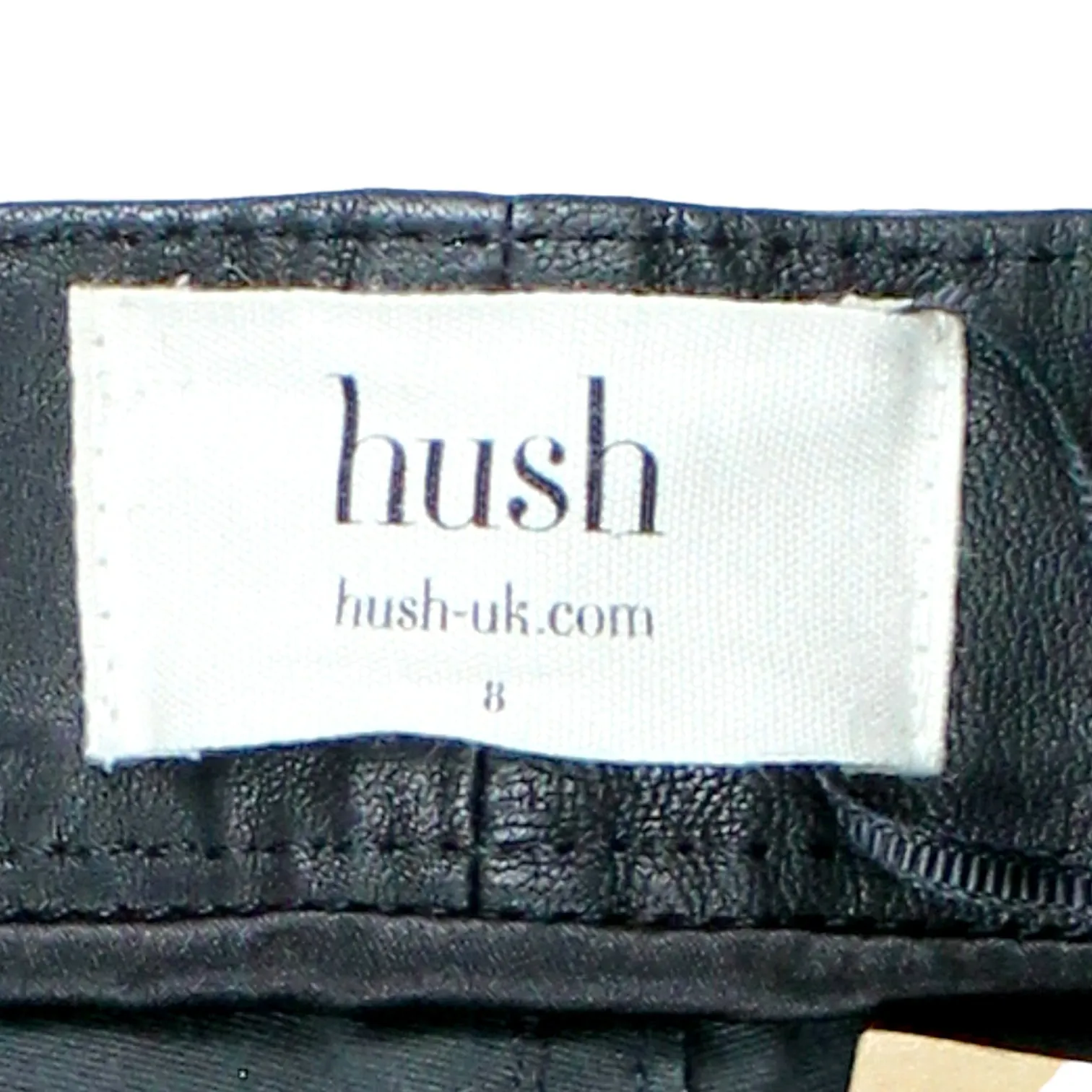 Hush Black Leather Jeans