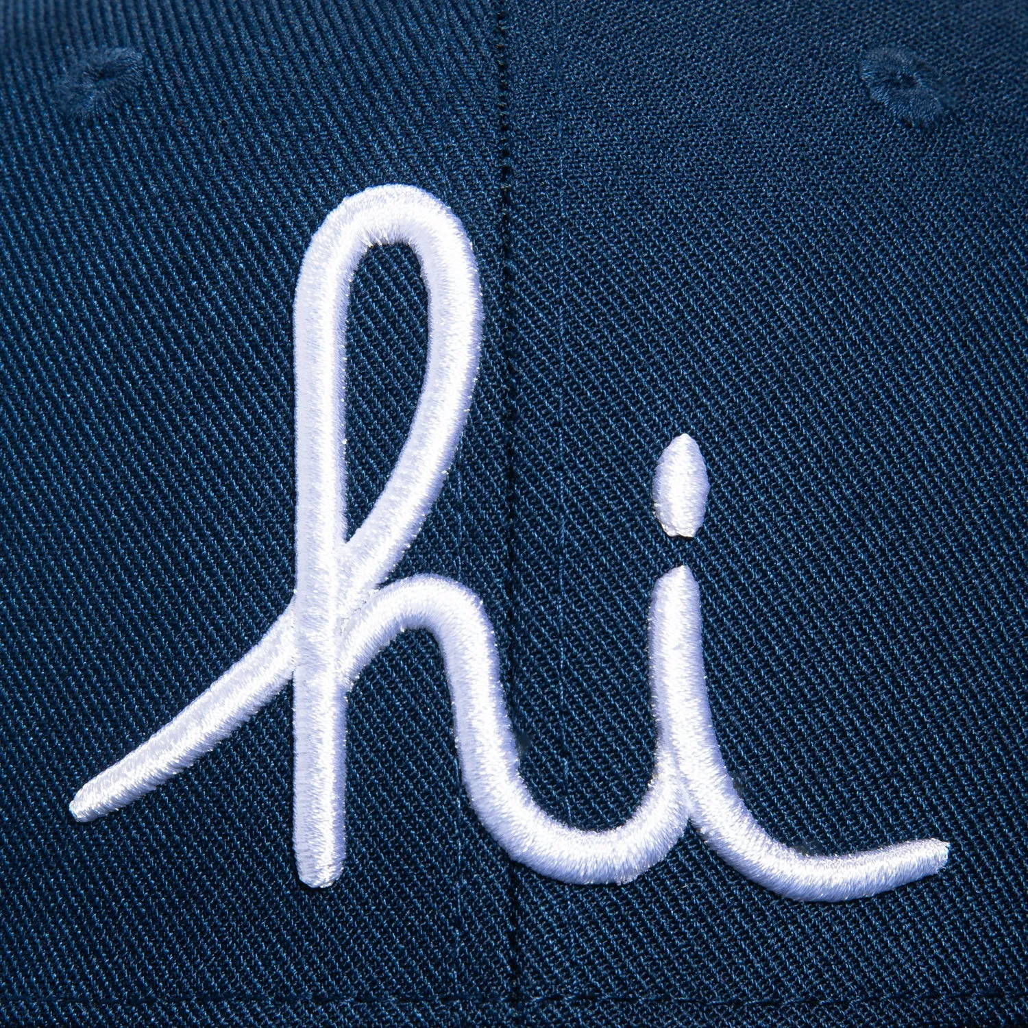 In4mation Hi Script Snapback Hat - Navy