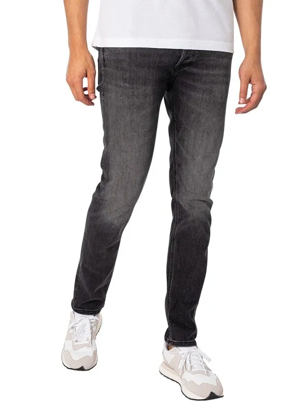 Jack & Jones Glenn Original 817 Slim Jeans - Black Denim