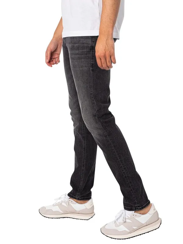 Jack & Jones Glenn Original 817 Slim Jeans - Black Denim