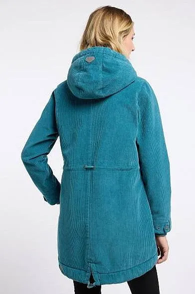 jacket Ragwear Canny Corduroy - 5024/Ocean Green - women´s