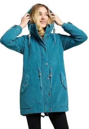 jacket Ragwear Canny Corduroy - 5024/Ocean Green - women´s