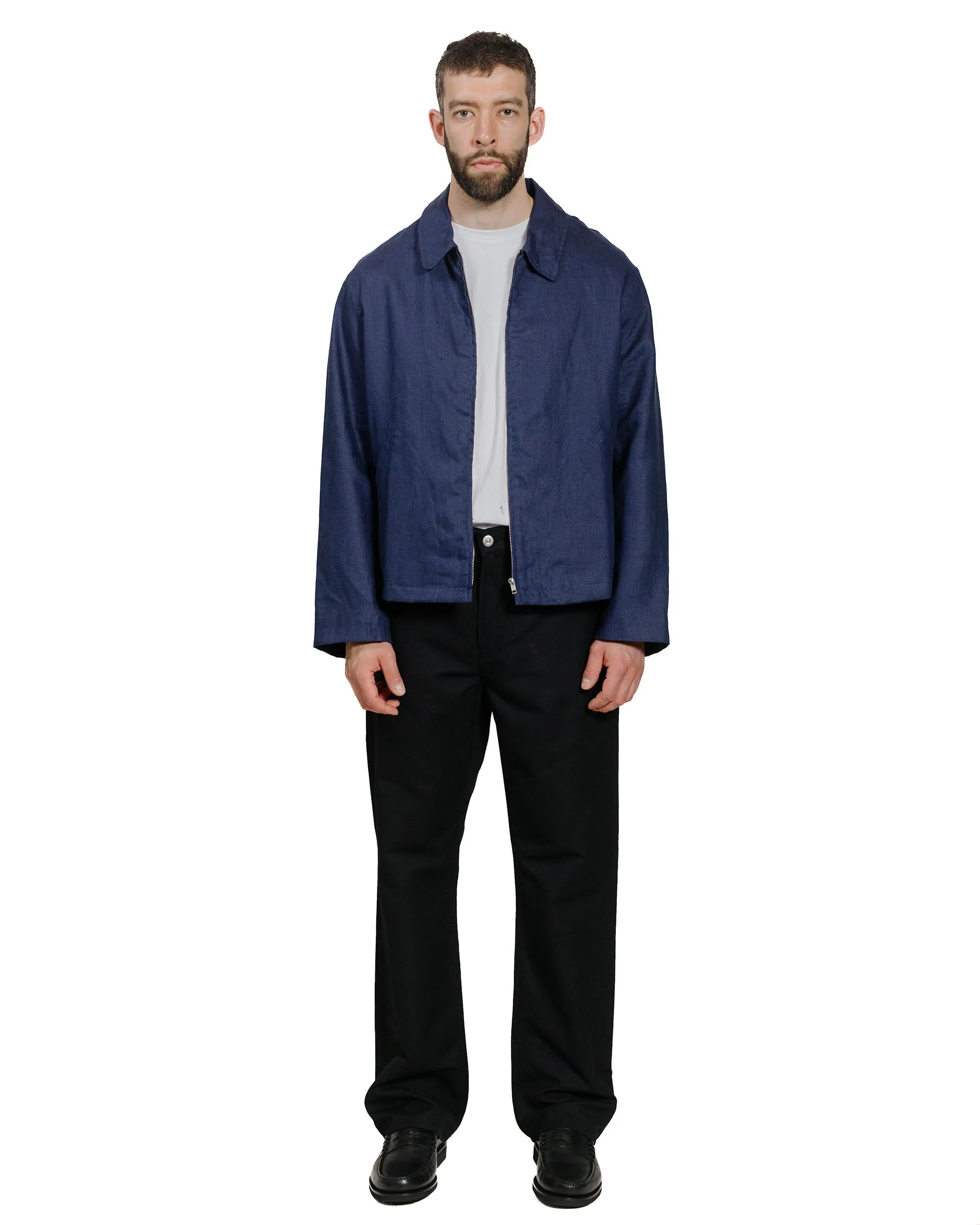 James Coward Site Jacket Midnight Belgian Linen