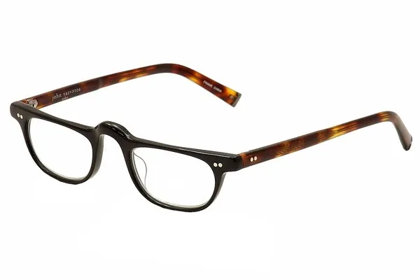 John Varvatos V804 Reading Glasses Men's Yellow Crystal Full Rim +2.50