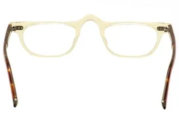 John Varvatos V804 Reading Glasses Men's Yellow Crystal Full Rim +2.50