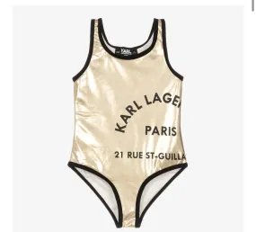 Karl Lagerfeld 21 Rue Street Print Swimsuit