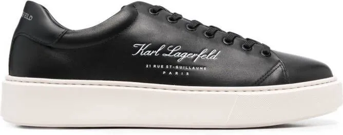 Karl Lagerfeld debossed-logo low-top sneakers Black