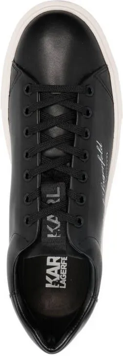 Karl Lagerfeld debossed-logo low-top sneakers Black