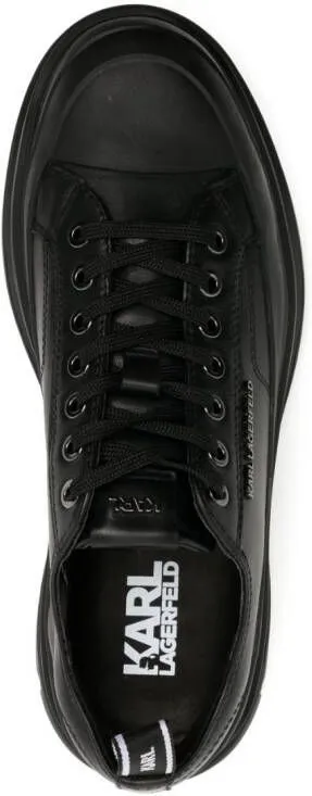 Karl Lagerfeld Lunar low-top leather sneakers Black