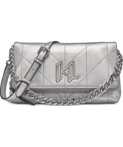 Karl Lagerfeld Paris Lavande Leather Crossbody