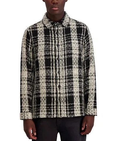 Karl Lagerfeld Paris White Label Woven Shirt Jacket